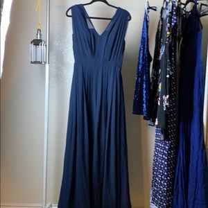 Navy long dress